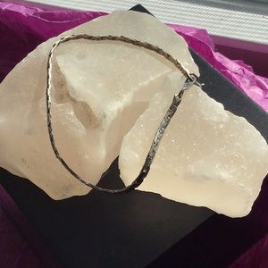 Sterling Silver Plate Bracelet 7" Length